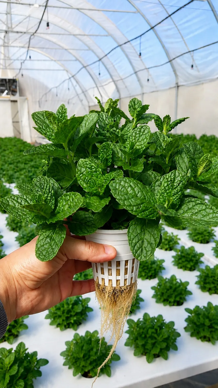 Hydroponic farm greens